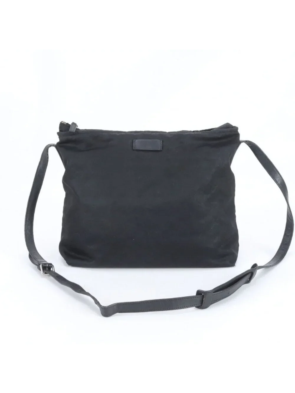 Gucci Leather Shoulder Bag Crossbody Messenger Business Tote Black